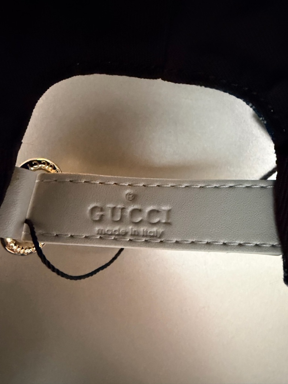 New Gucci  Blue Denim GG Baseball cap with Web detail size M - Picture 2 of 8